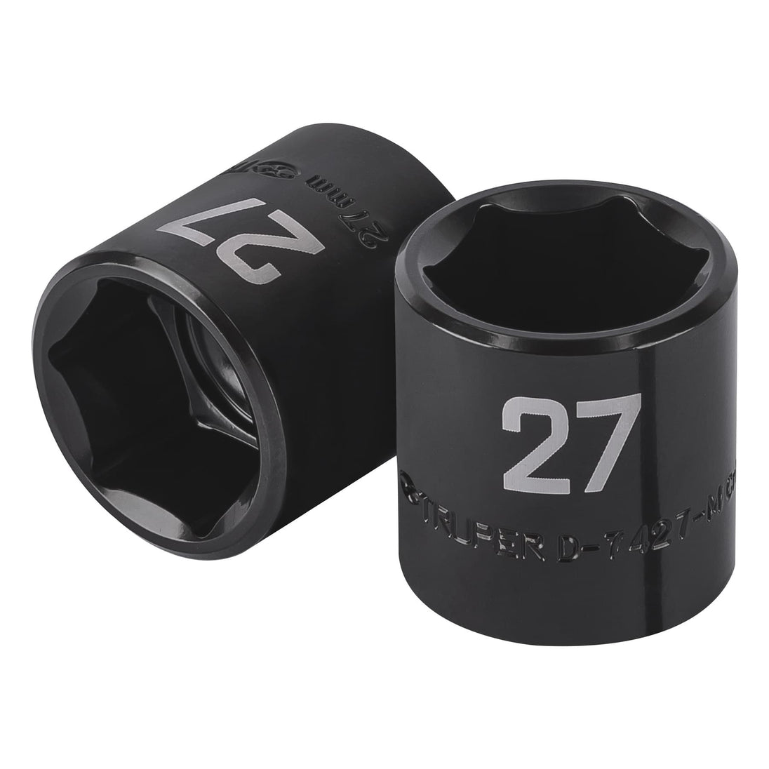 D-7427-M Dado de impacto de 27 mm, 6 puntas, cuadro 1/2", Truper