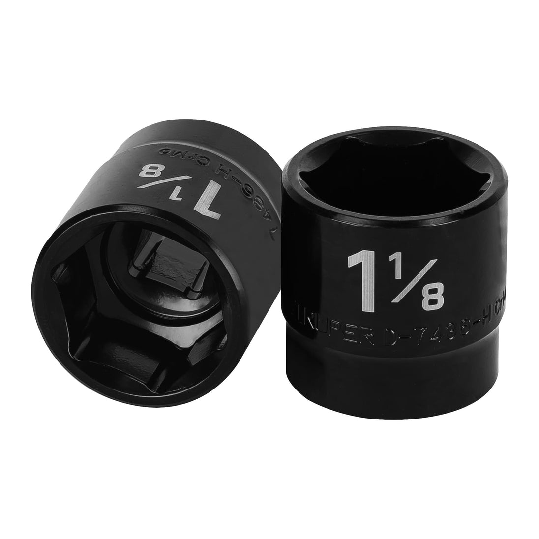 D-7436-H Dado de impacto de 1-1/8", 6 puntas, cuadro 1/2", Truper