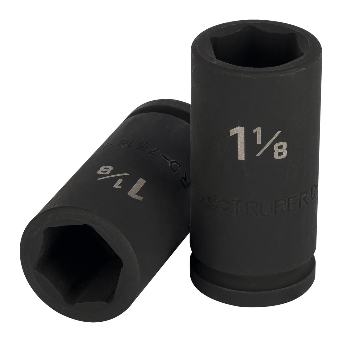 D-7518-L Dado largo de impacto de 1-1/8", 6 puntas, cuadro 3/4"