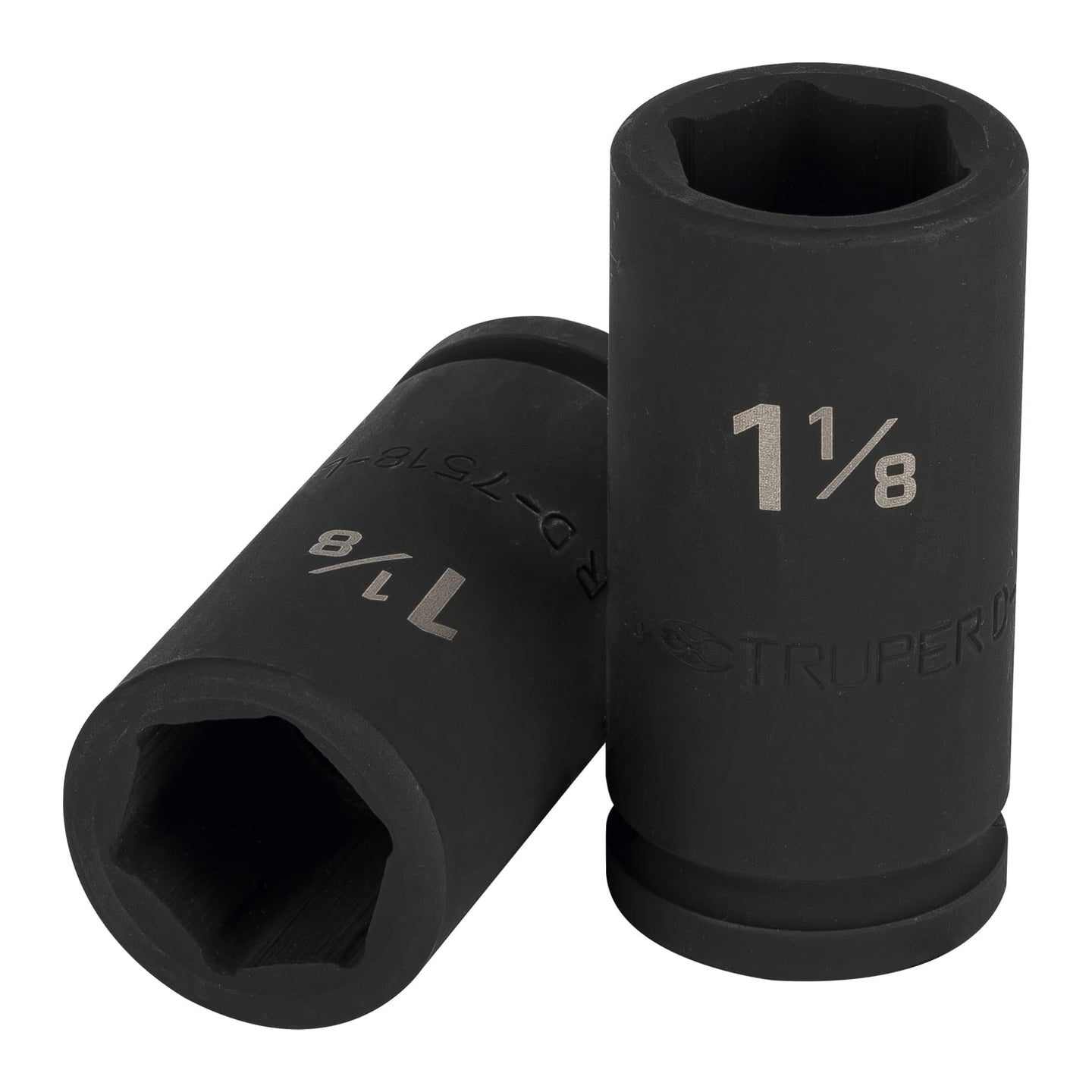 D-7518-L Dado largo de impacto de 1-1/8", 6 puntas, cuadro 3/4"
