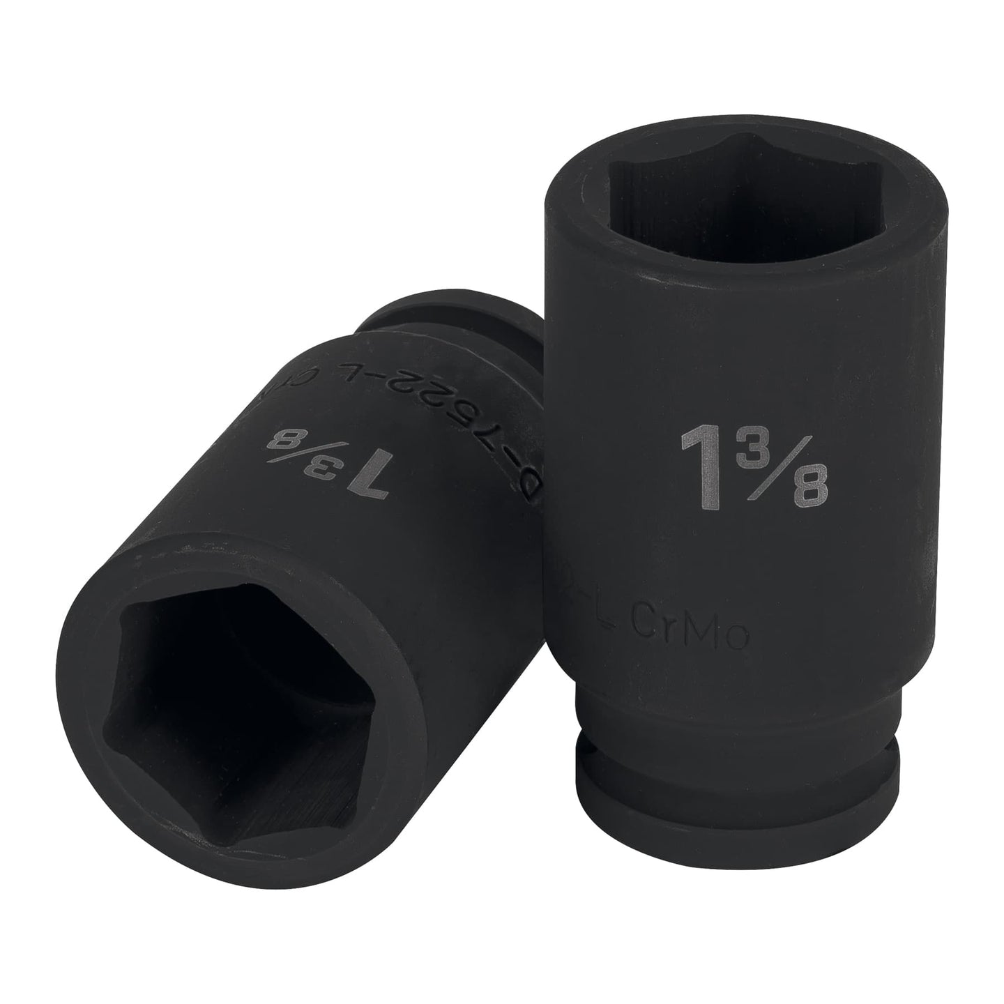 D-7522-L Dado largo de impacto de 1-3/8", 6 puntas, cuadro 3/4"