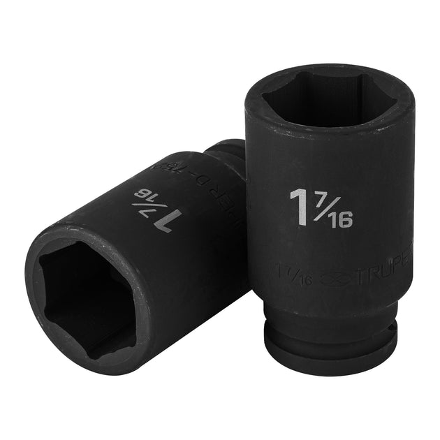 D-7523-L Dado largo de impacto de 1-7/16", 6 puntas, cuadro 3/4"