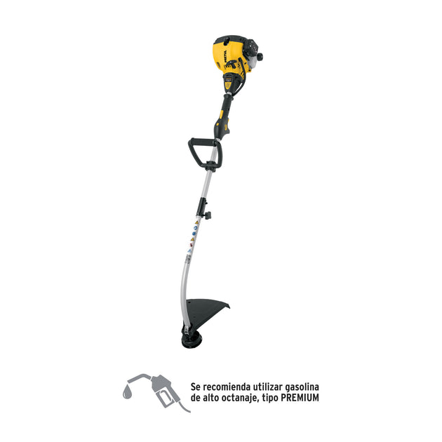 DES-25P Desbrozadora a gasolina 25cc mango tipo "D", 17"corte, curv