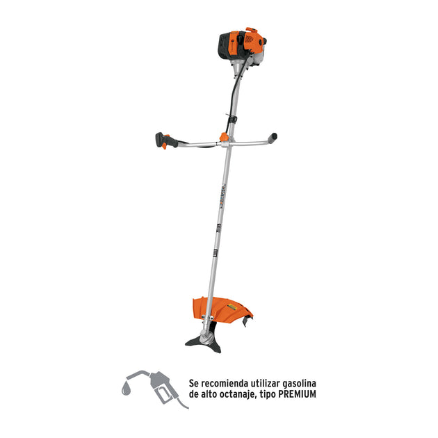 DES-520 Desmalezadora a gasolina 52 cc mango tipo "bici", 18" corte