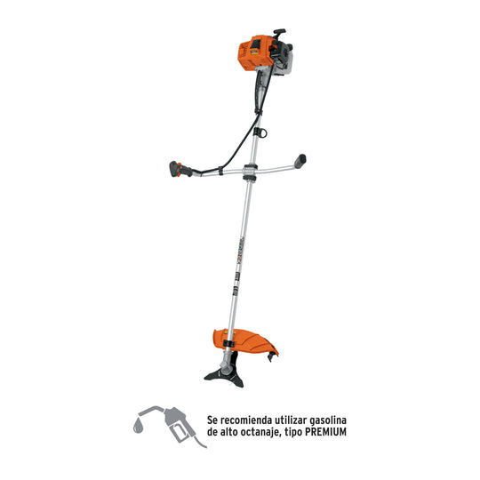 DES-63 Desmalezadora a gasolina 63 cc mango tipo "bici", 17" corte