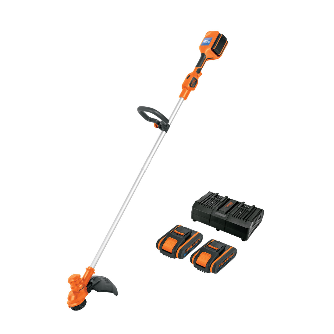 DESI-40A Desbrozadora inalámbrica 40V, 2 baterías 2Ah,1 carg.dual,PRO