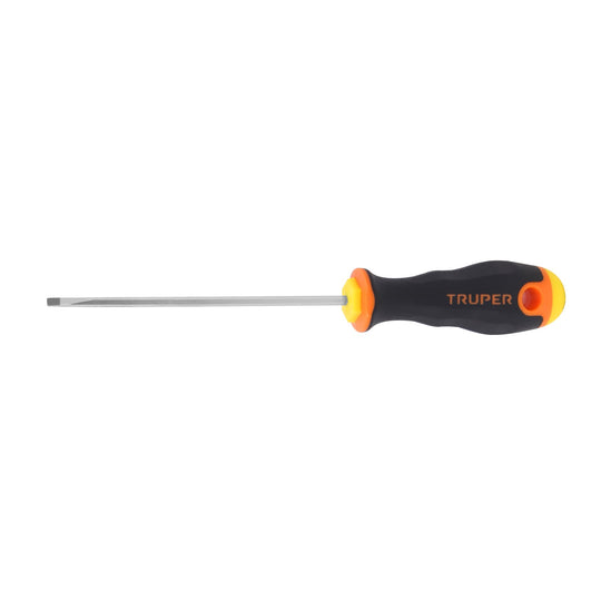 DG-1/8X4B Desarmador cabinet 1/8" x 4" mango Comfort Grip, Truper