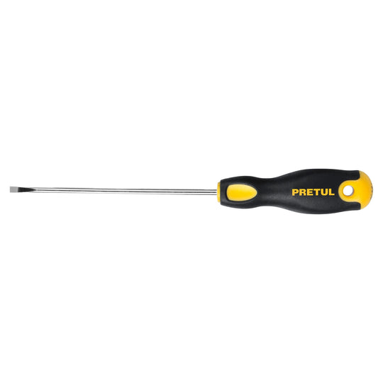 DG-1/8X4BP Desarmador cabinet 1/8 x 4" mango Comfort Grip, PRETUL