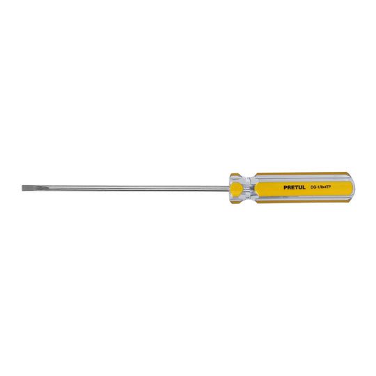 DG-1/8X4TP Desarmador cabinet 1/8 x 4" mango de PVC, PRETUL