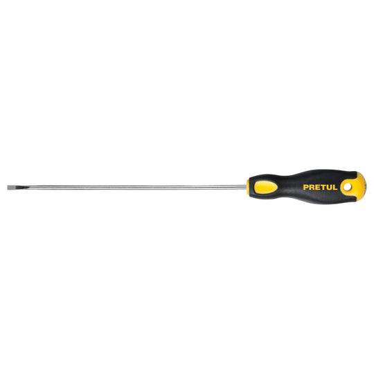 DG-1/8X6BP Desarmador cabinet 1/8 x 6" mango Comfort Grip, PRETUL