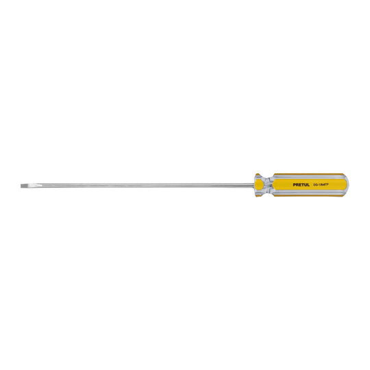 DG-1/8X6TP Desarmador cabinet 1/8 x 6" mango de PVC, PRETUL