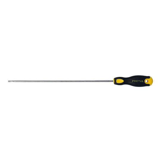 DG-1/8X8BP Desarmador cabinet 1/8 x 8" mango Comfort Grip, PRETUL