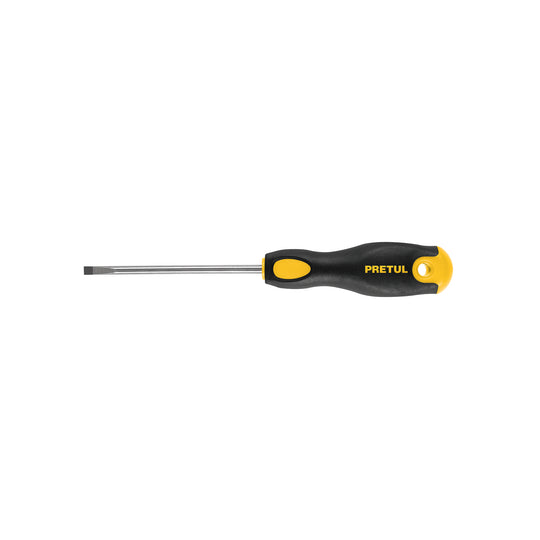 DG-3/16X4BP Desarmador cabinet 3/16 x 4" mango Comfort Grip, PRETUL