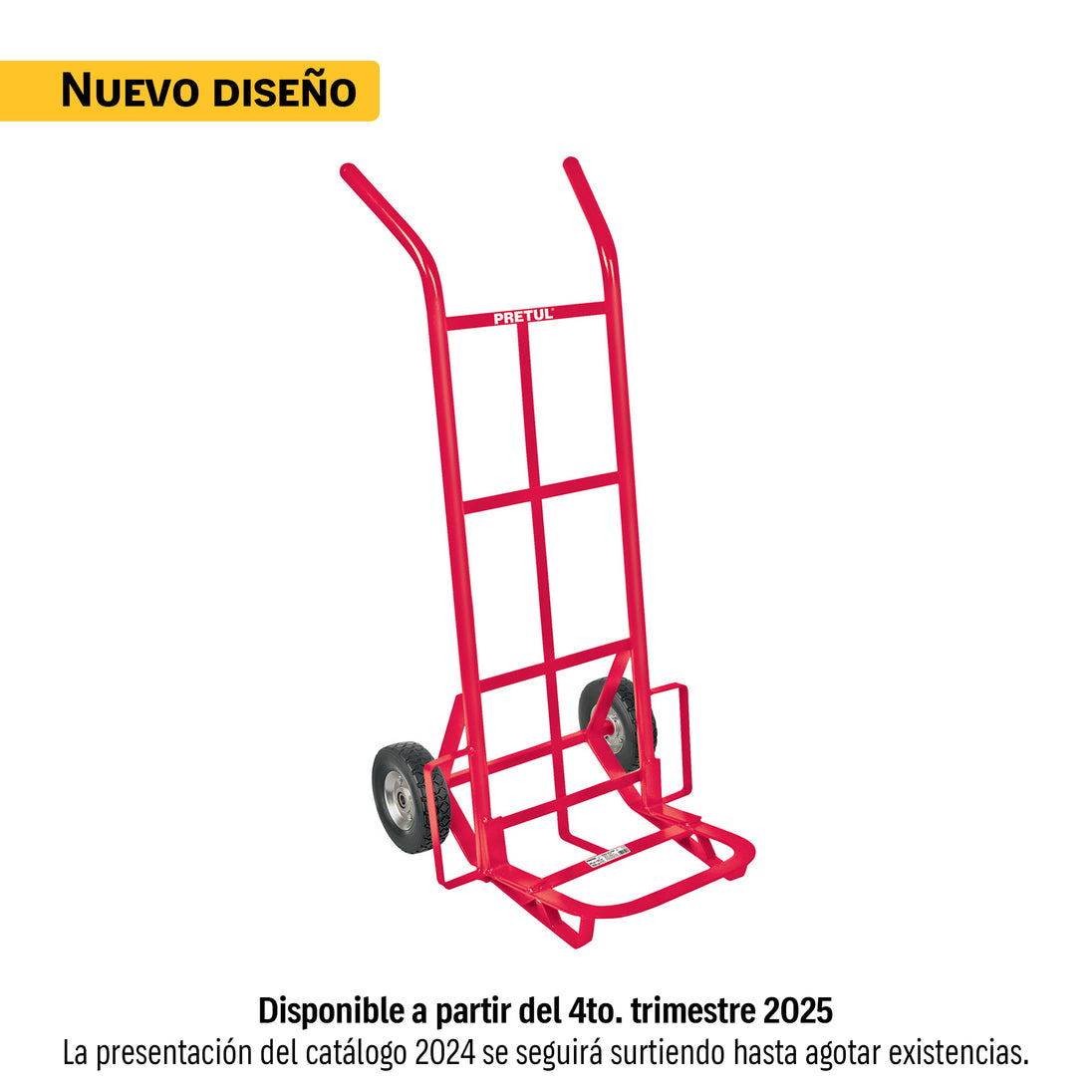 DIA-100 Diablo de carga de 100 kg, ruedas sólidas, balero sencillo