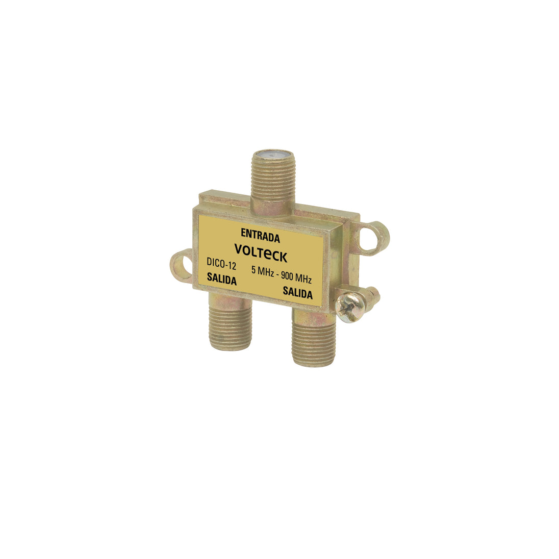 DICO-12 Divisor coaxial de 1 entrada y 2 salidas, Volteck