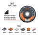 Disco Limpieza Truper DIL-45 4-1/2" 11000 RPM Grano Grueso