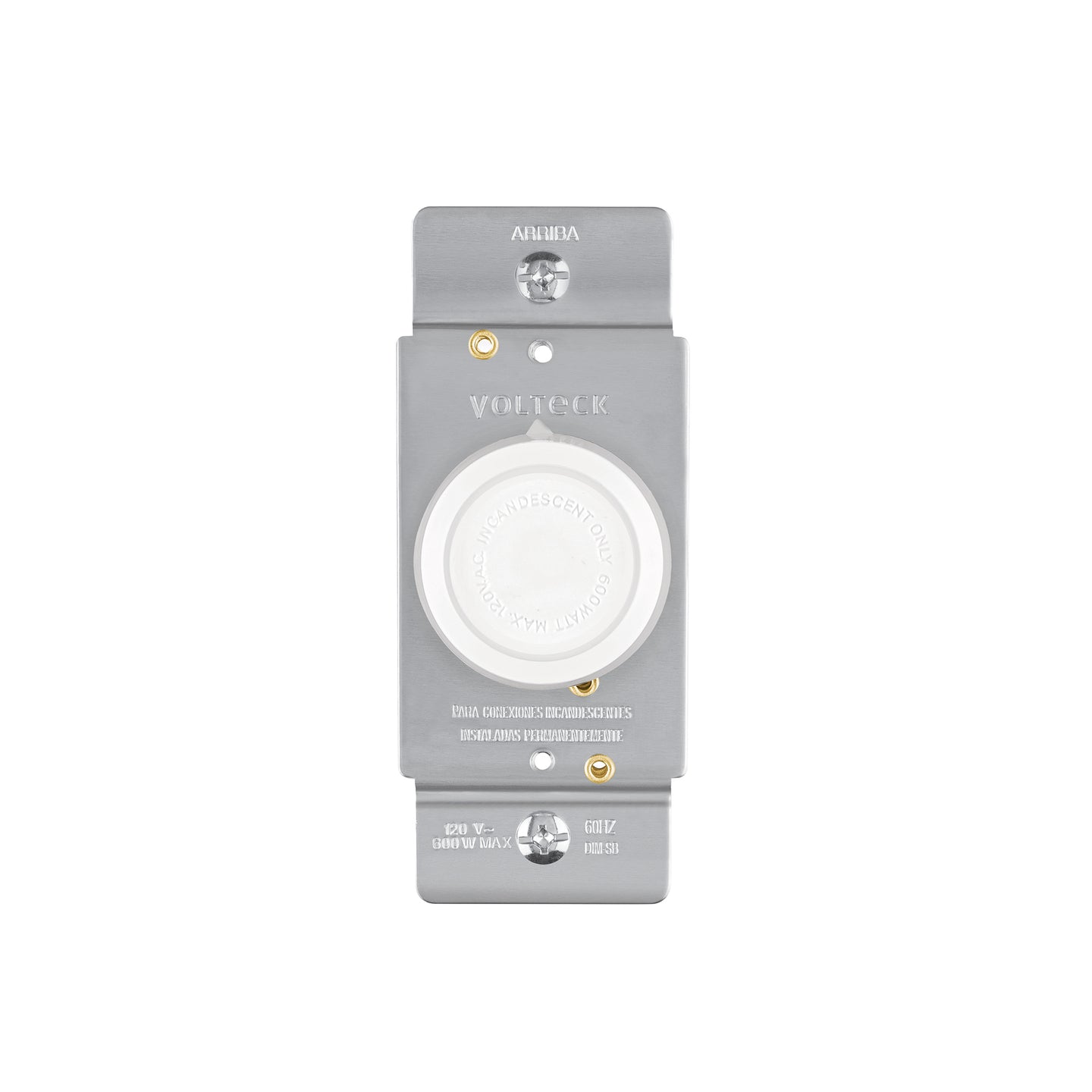 DIM-SB Atenuador de luz giratorio, Standard, blanco, Volteck