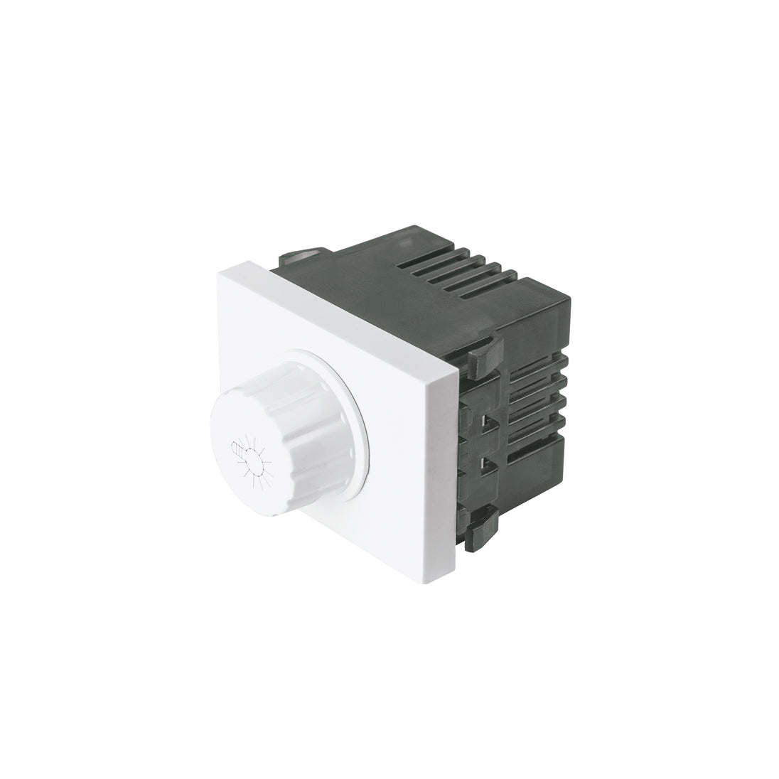 DIM15-EB Dimmer giratorio, 1.5 módulos, línea Española, color blanco