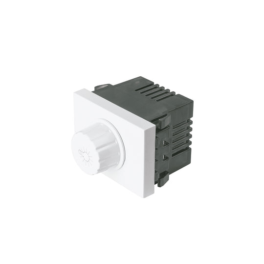 DIM15-EB Dimmer giratorio, 1.5 módulos, línea Española, color blanco