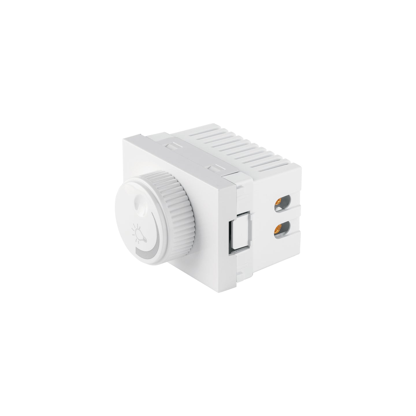 DIM15-LB Dimmer giratorio blanco de 1.5 módulos, línea Lisboa