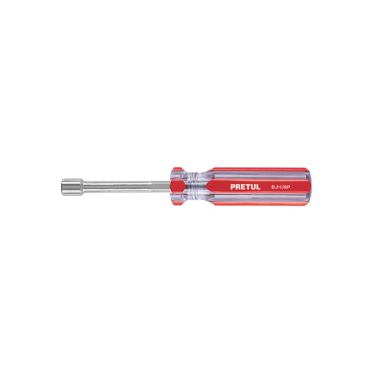DJ-1/4P Desarmador de caja 1/4" mango de PVC, PRETUL