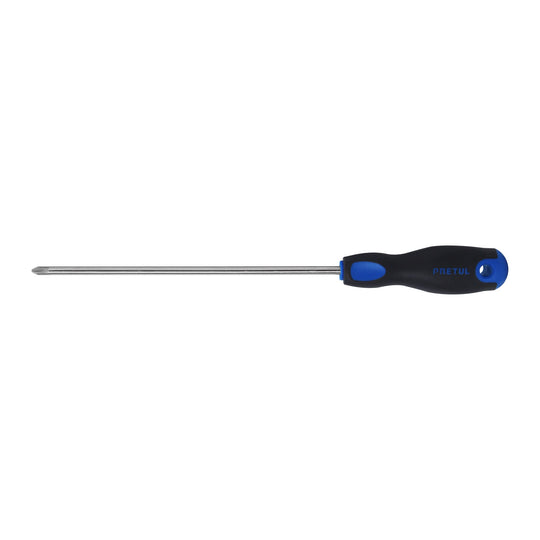 DP-1/4X8BP Desarmador de cruz 1/4" x 8" mango Comfort Grip, PRETUL