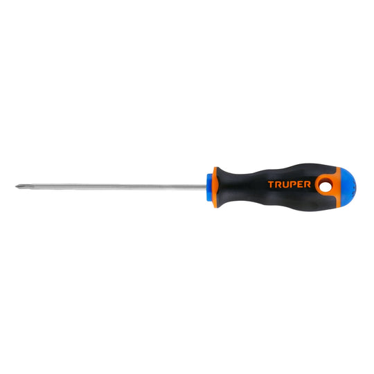 DP-1/8X4B Desarmador de cruz 1/8" x 4" mango Comfort Grip, Truper