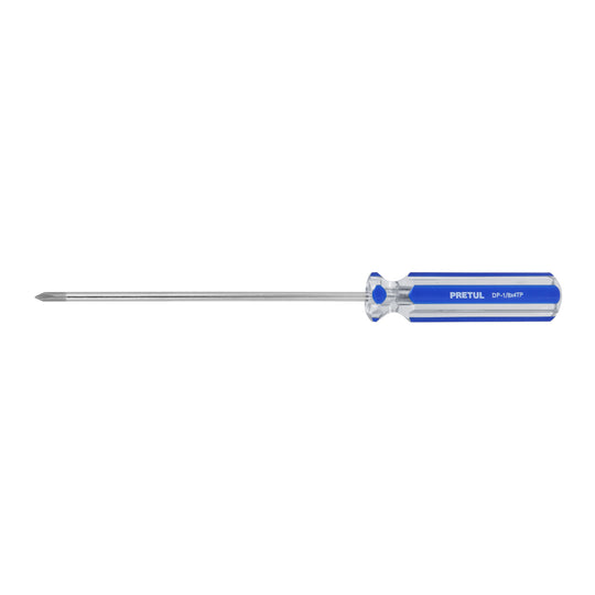 DP-1/8X4TP Desarmador de cruz 1/8" x 4" mango de PVC, PRETUL