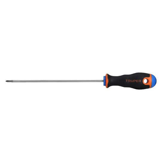DP-1/8X6B Desarmador de cruz 1/8" x 6" mango Comfort Grip, Truper
