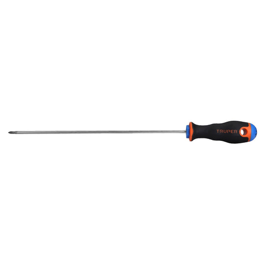 DP-1/8X8B Desarmador de cruz 1/8" x 8" mango Comfort Grip, Truper