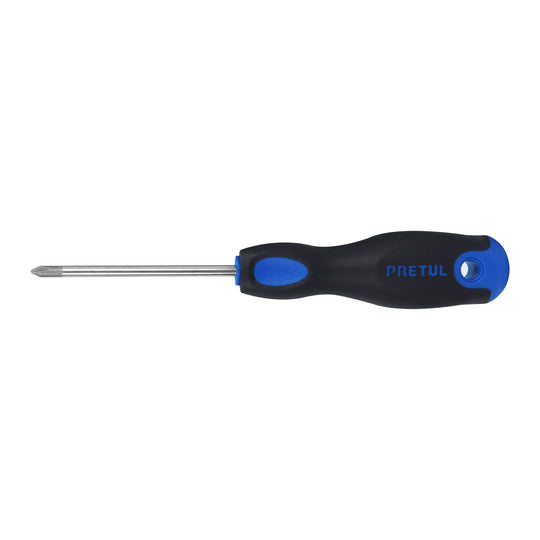 DP-3/16X3BP Desarmador de cruz 3/16" x 3" mango Comfort Grip, PRETUL