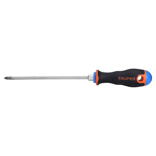 DP-3/16X6B Desarmador de cruz 3/16" x 6" mango Comfort Grip, Truper