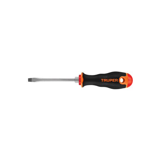 DR-1/4X4B Desarmador plano 1/4" x 4" mango Comfort Grip, Truper