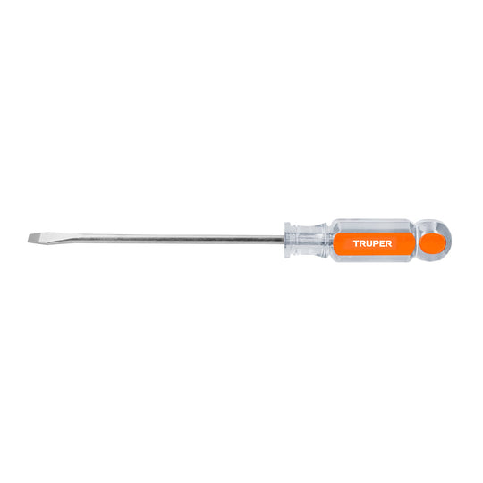 DR-1/4X6 Desarmador plano 1/4" x 6" mango de acetato, Truper
