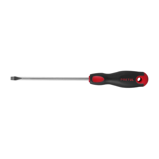 DR-1/4X6BP Desarmador plano 1/4" x 6"mango Comfort Grip, PRETUL