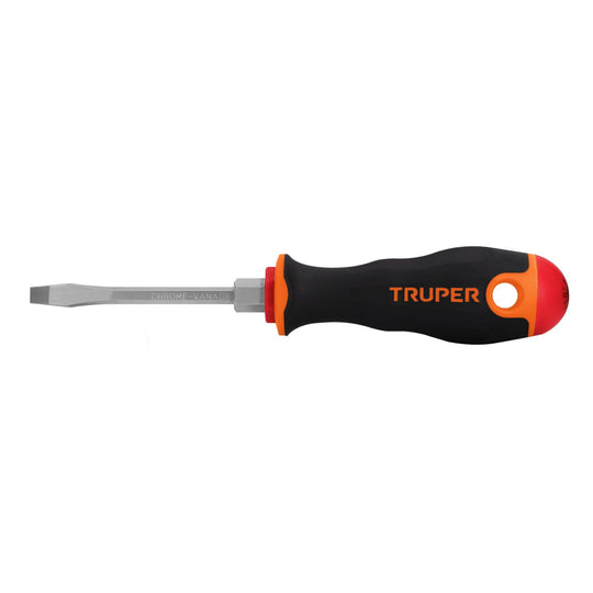 DR-3/16X3B Desarmador plano 3/16" x 3" mango Comfort Grip, Truper
