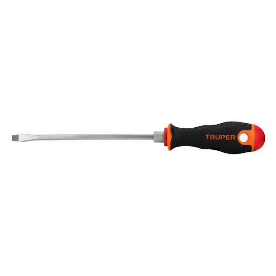 DR-3/16X6B Desarmador plano 3/16" x 6" mango Comfort Grip, Truper