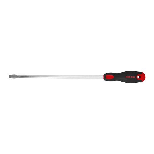 DR-3/8X12BP Desarmador plano 3/8" x 12" mango Comfort Grip, PRETUL