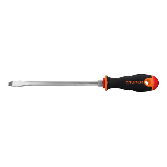 DR-3/8X8B Desarmador plano 3/8" x 8" mango Comfort Grip, Truper