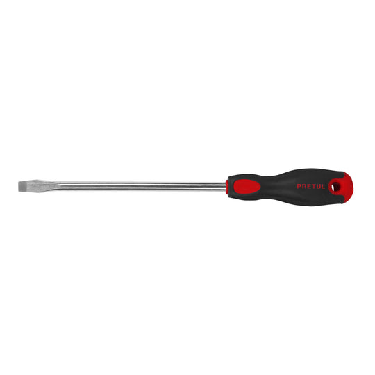DR-3/8X8BP Desarmador plano 3/8" x 8" mango Comfort Grip, PRETUL
