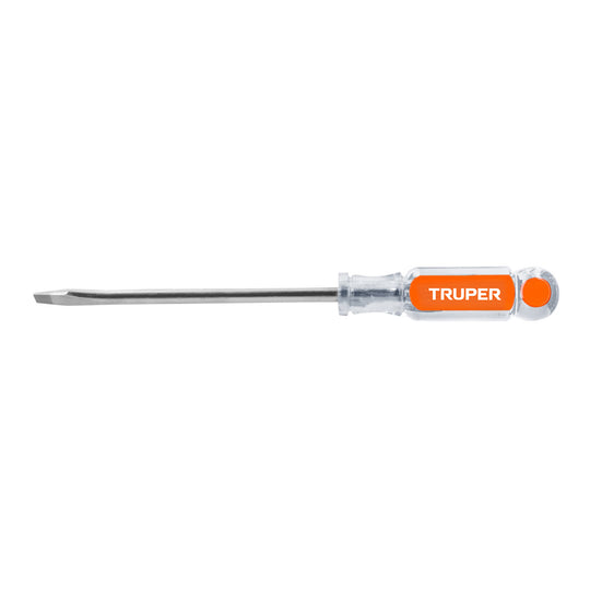 DR-5/16X6 Desarmador plano 5/16" x 6" mango de acetato, Truper