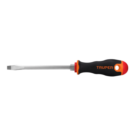 DR-5/16X6B Desarmador plano 5/16" x 6" mango Comfort Grip, Truper