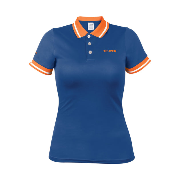 DRY-AD-G Playera polo performance para mujer, azul, G, Truper