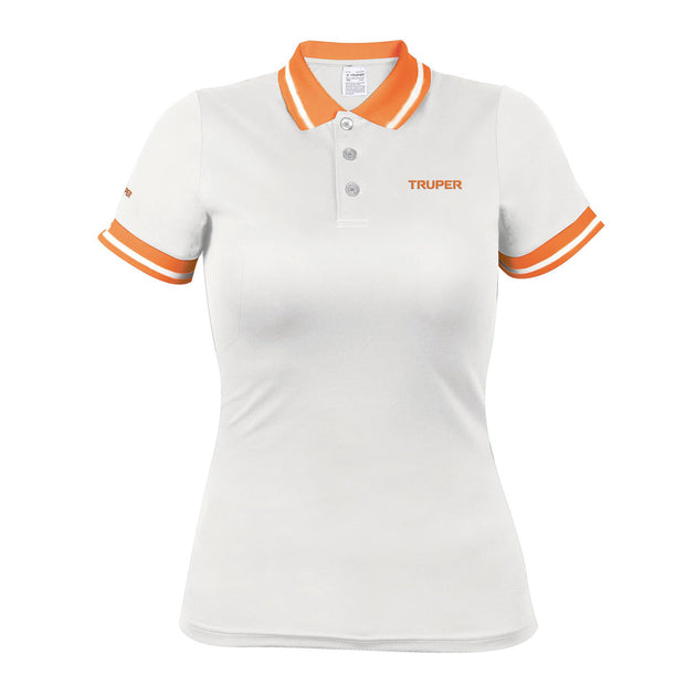 DRY-BD-M Playera polo performance para mujer, blanca, M, Truper