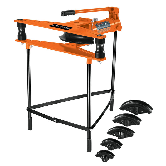 DTH-12X Doblador hidráulico p/tubo, horizontal con tripié, 12 ton