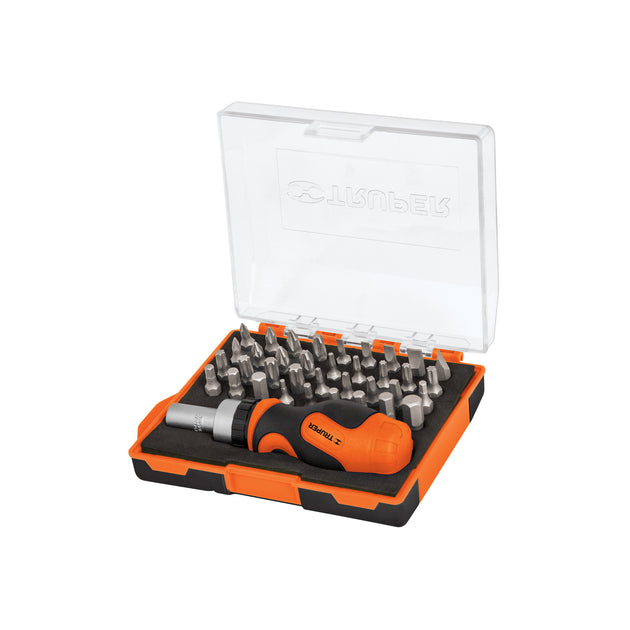 DTROM-37 Desarmador tipo trompo con matraca y 36 puntas, Truper