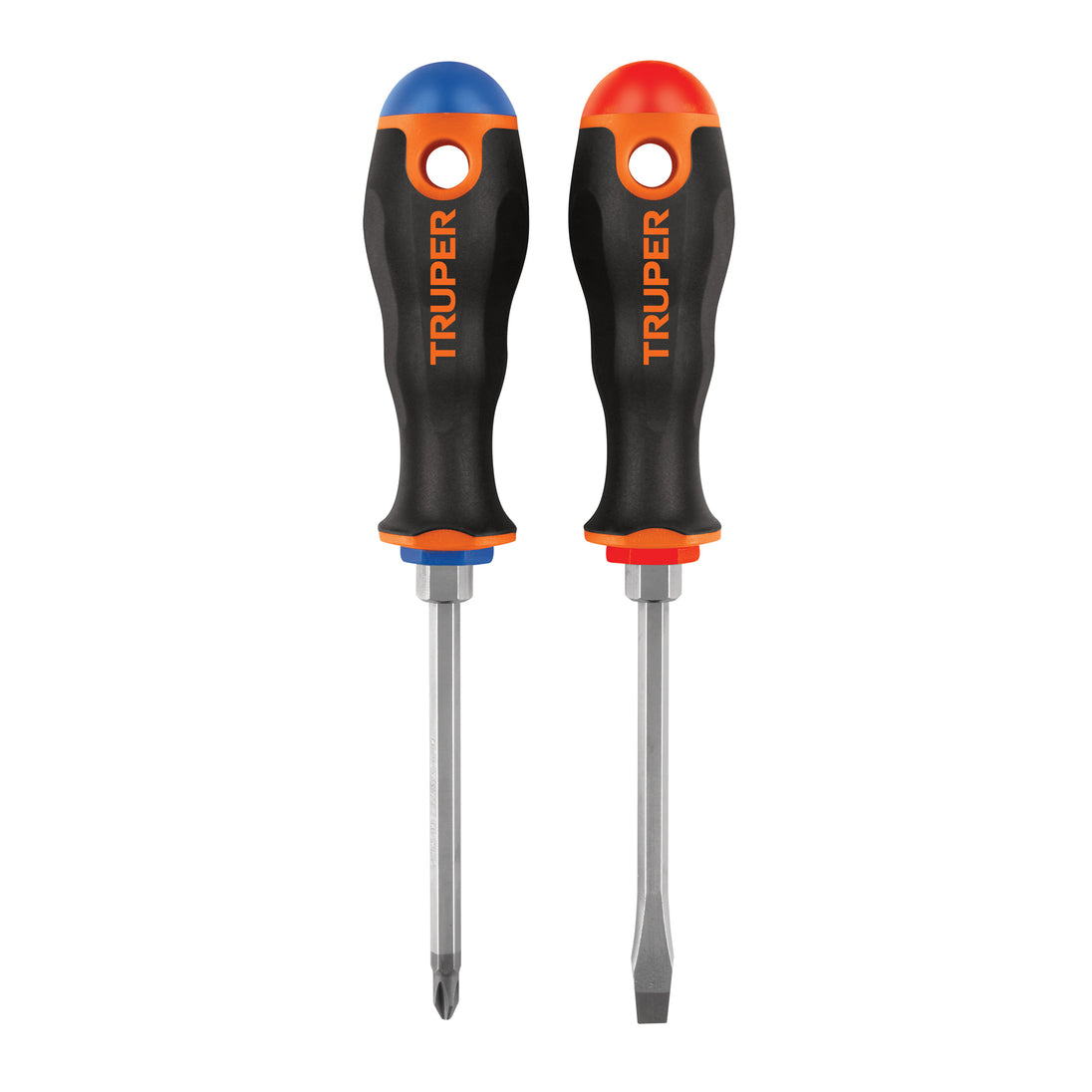 DUO-1/4X4B Dúo de desarmadores 1/4" x 4" mango Comfort Grip, Truper