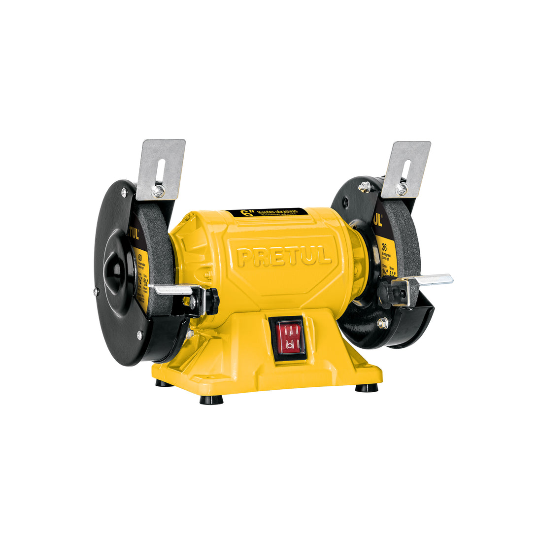 EBA-6P Esmeril de banco de 6" de 1/4 HP (185 W), PRETUL