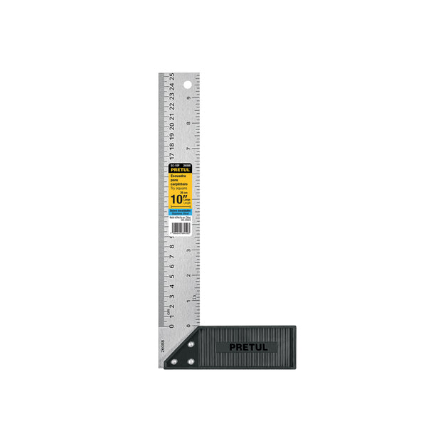 EC-10P Escuadra 10" para carpintero, Pretul