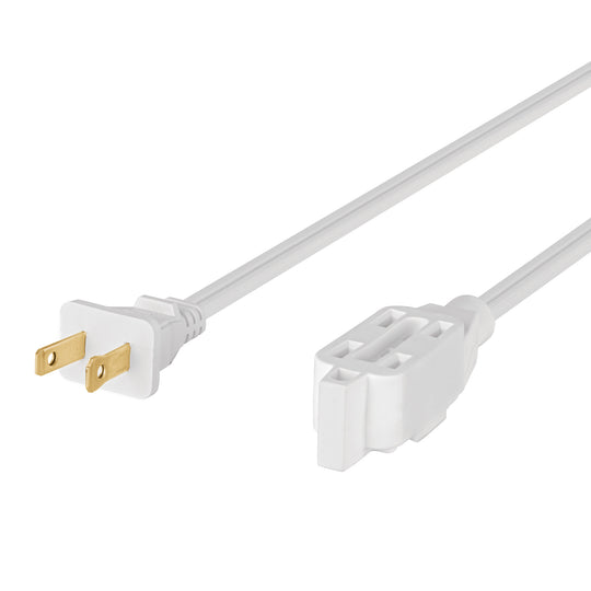 ED-4BR Extensión eléctrica doméstica 4 m clavija recta, blanca